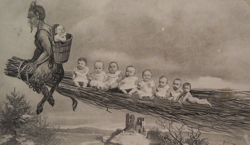 Illustration for article titled The Most Disturbing Images Of Krampus, Santa's Child-Eating Counterpart
